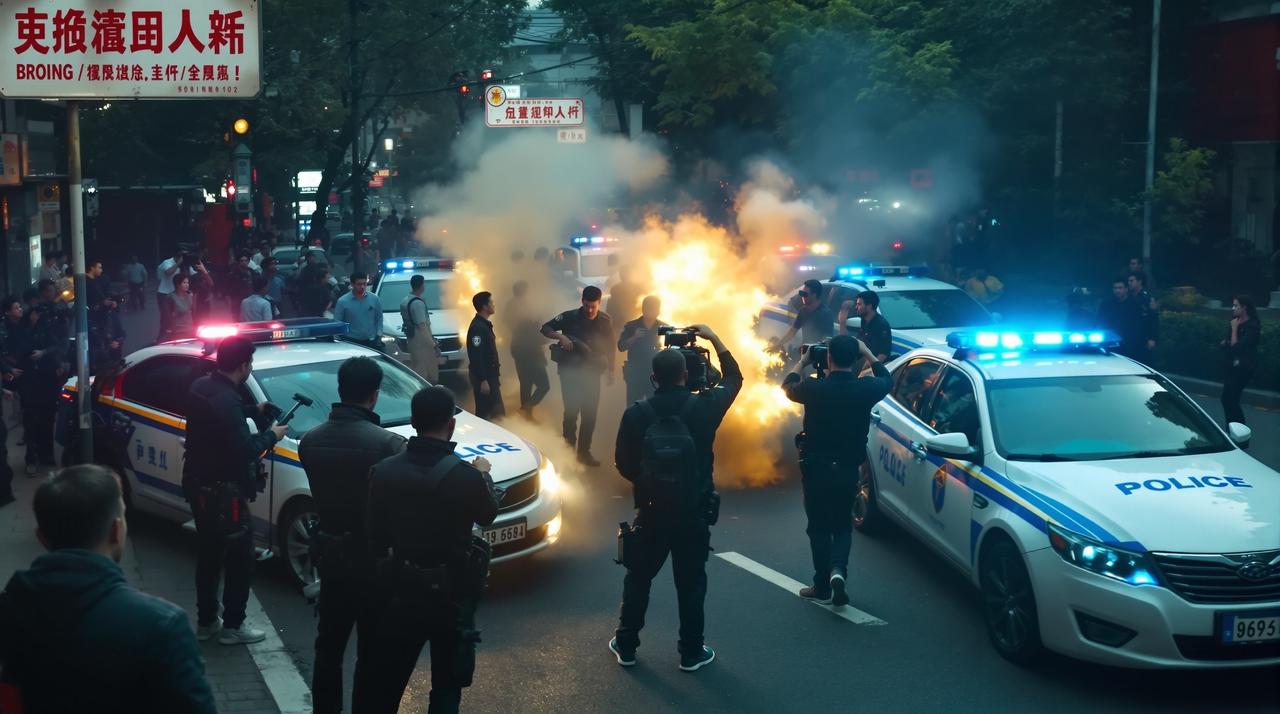 吾爱吃瓜cg - 某剧组在拍摄地发生冲突,警方介入调查